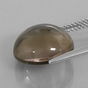 Quarzo fumé naturale marrone da 7,76 ct, trasparente, trasparente/traslucido