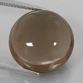 Quarzo fumé naturale marrone da 12,26 ct, trasparente, trasparente/traslucido