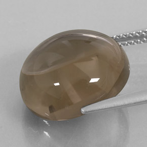 Quarzo fumé naturale marrone da 11,52 ct, trasparente, trasparente/traslucido