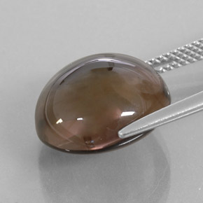 Quarzo fumé naturale marrone da 11,28 ct, trasparente, trasparente/traslucido