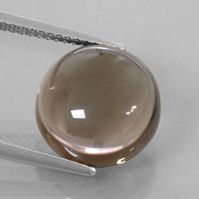 Quarzo fumé naturale marrone da 6,81 ct, trasparente, trasparente/traslucido
