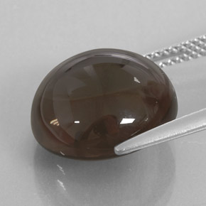 Quarzo fumé naturale marrone da 9,00 ct, trasparente, trasparente/traslucido