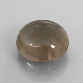 Quarzo fumé naturale marrone da 6,26 ct, taglio rotondo, trasparente