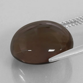 Quarzo fumé naturale marrone da 10,01 ct, trasparente, trasparente/traslucido
