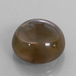 Quarzo fumé naturale marrone da 13,43 ct, taglio rotondo, trasparente