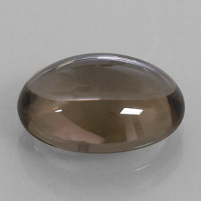 Quarzo fumé naturale marrone da 8,88 ct, taglio ovale, trasparente