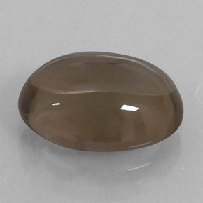 Quarzo fumé naturale marrone da 5,88 ct, taglio ovale, trasparente
