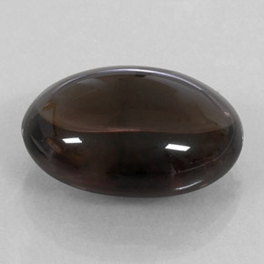 Quarzo fumé naturale marrone da 11,90 ct, taglio ovale, trasparente