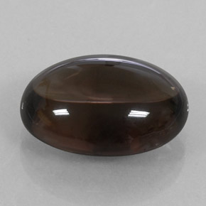 Quarzo fumé naturale marrone da 11,87 ct, taglio ovale, trasparente