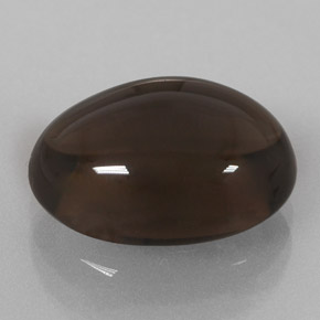 Quarzo fumé naturale marrone da 6,71 ct, taglio ovale, trasparente