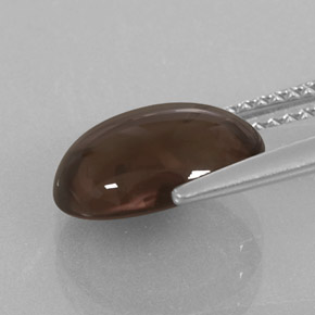 Quarzo fumé naturale marrone da 3,06 ct, taglio ovale, trasparente
