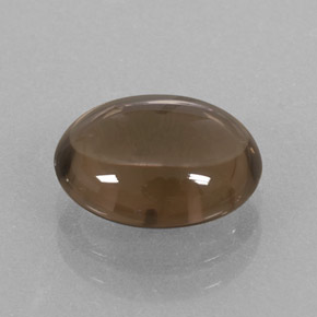 Quarzo fumé naturale marrone da 3,11 ct, taglio ovale, trasparente