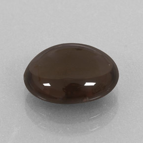 Quarzo fumé naturale marrone da 2,88 ct, taglio ovale, trasparente