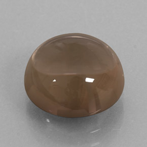 Quarzo fumé naturale marrone da 5,69 ct, taglio rotondo, trasparente