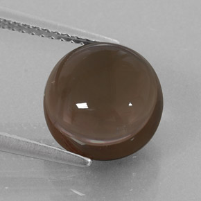 Quarzo fumé naturale marrone da 4,99 ct, taglio rotondo, trasparente