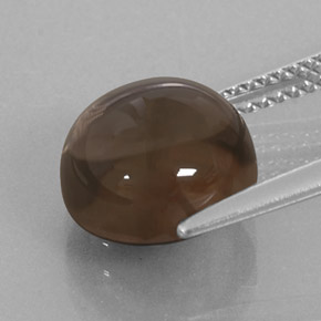 Quarzo fumé naturale marrone da 4,99 ct, taglio rotondo, trasparente