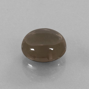 Quarzo fumé naturale marrone da 3,48 ct, taglio rotondo, trasparente