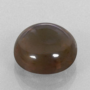 Quarzo fumé naturale marrone da 4,68 ct, taglio rotondo, trasparente