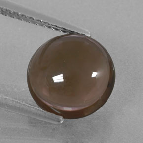 Quarzo fumé naturale marrone da 2,76 ct, taglio rotondo, trasparente