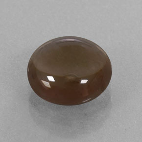 Quarzo fumé naturale marrone da 2,76 ct, taglio rotondo, trasparente