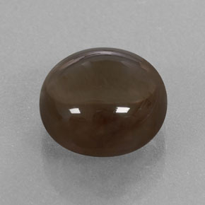 Quarzo fumé naturale marrone da 3,38 ct, taglio rotondo, trasparente