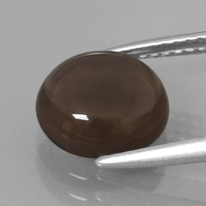 Quarzo fumé Marrone fumo naturale da 2.58 ct, Taglio rotondo, Trasparente