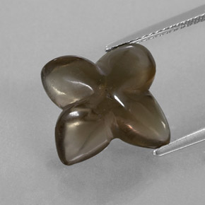 Quarzo fumé naturale marrone da 6,59 ct, trasparente, trasparente/traslucido