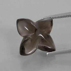 Quarzo fumé naturale marrone da 6,20 ct, trasparente, trasparente/traslucido