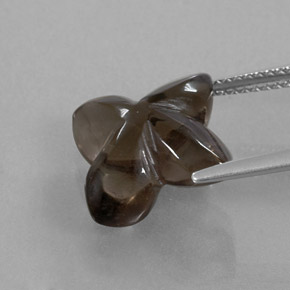 Quarzo fumé naturale marrone da 6,20 ct, trasparente, trasparente/traslucido
