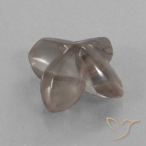 Quarzo fumé Marrone Molto Chiaro naturale da 8.80 ct, Taglio a fiore, Trasparente/Traslucido