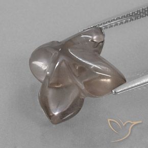 Quarzo fumé Marrone Molto Chiaro naturale da 8.80 ct, Taglio a fiore, Trasparente/Traslucido