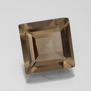 Quarzo fumé naturale marrone da 3,49 ct, quadrato, VS-SI