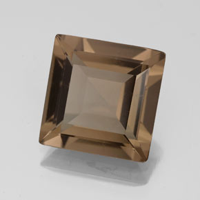 Quarzo fumé naturale marrone da 3,49 ct, quadrato, VS-SI