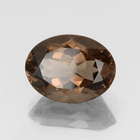 Quarzo fumé naturale marrone da 8,99 ct, taglio ovale, VS