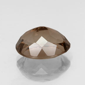 Quarzo fumé naturale marrone da 9,66 ct, taglio ovale, VVS-VS