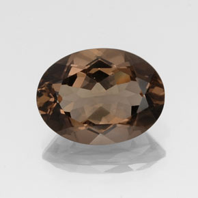 Quarzo fumé naturale marrone da 8,00 ct, taglio ovale, VS