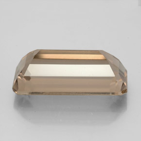 Quarzo fumé naturale marrone da 6,26 ct, taglio smeraldo, VS