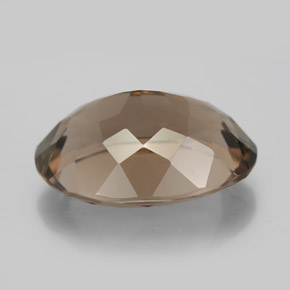 Quarzo fumé naturale marrone da 11,40 ct, taglio ovale, VS