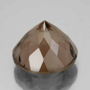 Quarzo fumé naturale marrone da 8,23 ct, taglio rotondo, VS