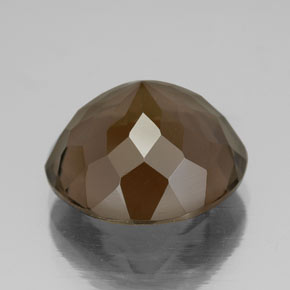Quarzo fumé naturale marrone da 7,27 ct, taglio rotondo, VVS-VS
