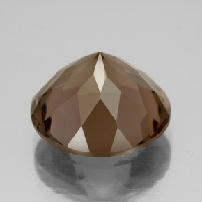 Quarzo fumé naturale marrone da 7,44 ct, taglio rotondo, VS