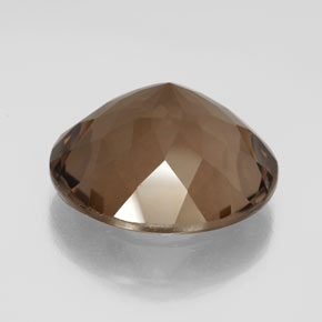 Quarzo fumé naturale marrone da 21,68 ct, taglio rotondo, VS