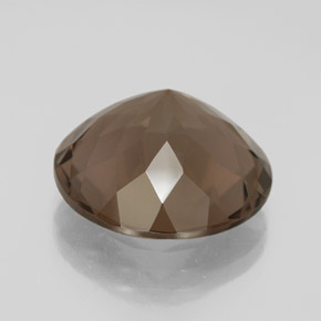 Quarzo fumé naturale marrone da 11,67 ct, taglio rotondo, VS