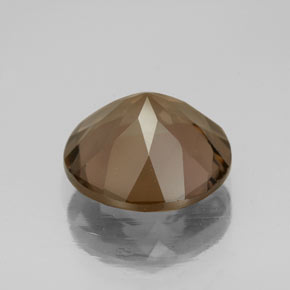 Quarzo fumé naturale marrone da 4,10 ct, taglio rotondo, VS