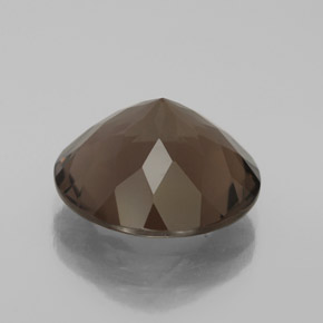 Quarzo fumé naturale marrone da 6,23 ct, taglio rotondo, VS