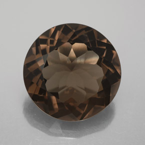 Quarzo fumé naturale marrone da 5,89 ct, taglio rotondo, VVS-VS