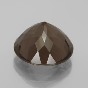 Quarzo fumé naturale marrone da 7,23 ct, taglio rotondo, VS