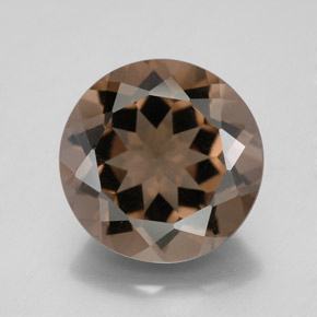Quarzo fumé naturale marrone da 7,19 ct, taglio rotondo, VS