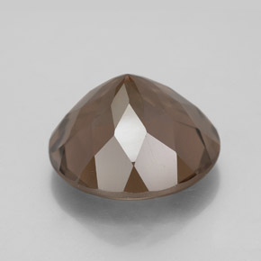 Quarzo fumé naturale marrone da 7,19 ct, taglio rotondo, VS