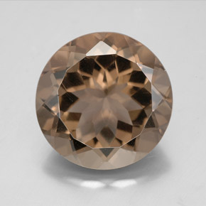 Quarzo fumé naturale marrone da 8,45 ct, taglio rotondo, VVS-VS